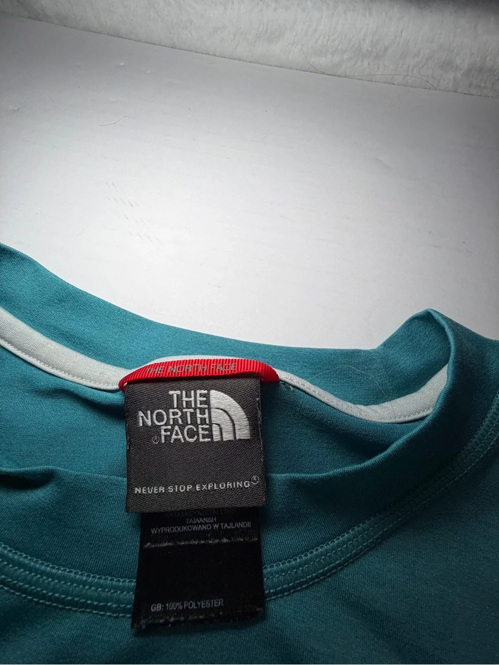 The North Face Short Sleeve Tee in Teal Blue